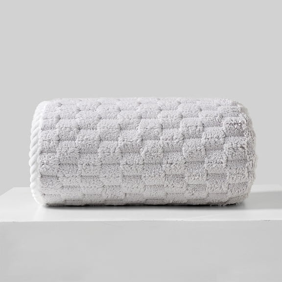 chaungfeng Large Thickened Bath Sheet ,Ultra Soft Fluffy Towel27.6”x 55.1”, Premium Fleece Blanket Bathroom Towel Highly Absorbent Quick Dry Shower Towel for Home Adults Bathroom,Hotel,Spa