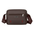 thumbnail image 1 of chaungfeng Lightweight Crossbody Sling Bag for Men, 9.8” Tablet Travel Satchel Shoulder Side Bag Casual Chest Pack for Hiking Camping Work, Multi Pocket Brown, 1 of 6