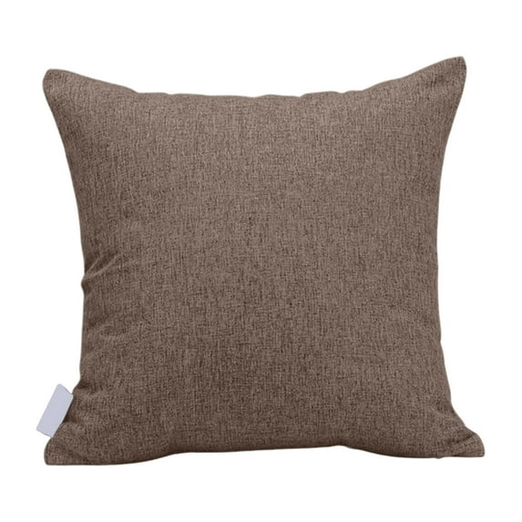 chaungfeng Linen Decorative Throw Pillow, Sofa Cushion Durable Modern Stylish, Living Room Office Large Backrest Bedside Lumbar Pillow (17.7"x17.7")