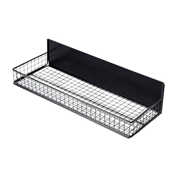 chaungfeng Magnetic Basket, Magnetic Shelf for Fridge, Magnetic Spice Rack for Refrigerator Magnetic Locker Organizer Holder for Office Kitchen Classroom Storage, Black (C)