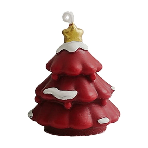 chaungfeng Mini Aromatherapy Christmas Tree Candle, Scented Tree Candle Ornament, for Home, Gift, Mantel, Desktop, Festival, Decor, 2.4"x2.8"