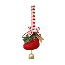 chaungfeng Mini Christmas Wind Chimes, Christmas Socks Bell Ornament, Small Hanging Decor, For Tree, Window, Restaurant
