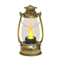 chaungfeng Mini Electronic Lantern Decor, Outdoor Hanging Lantern, Indoor Candle Night Lanterns Farmhouse Decor for Weddings Party Halloween Xmas Decor (3"x2.4"x5.1")