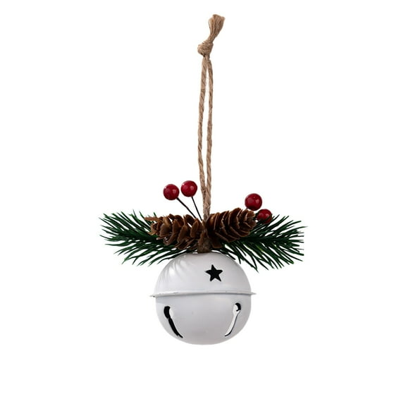 chaungfeng Mini Iron Christmas Bell Pendants, Colorful Wind Chime Decorations, for Tree Decor, Holiday Display, Gift Exchange