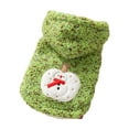 thumbnail image 1 of chaungfeng Mini Velvet Dog Outfit, Christmas Snowman Pattern, for Winter Wear, Christmas Photo, Pet Fashion, 1 of 6