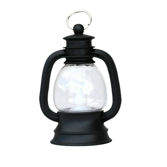 chaungfeng Mini Vintage Lantern Decor, Western Lantern Table Centerpiece, Small Plastic Hanging Lamp Ornaments for Wedding Halloween Christmas Party Home Decor (2.7"x4.3")