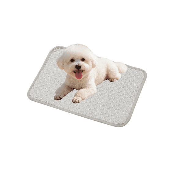 chaungfeng Pet Cooling Mat, Cooling Mat with Non Slide Bottom for Dogs & Cats Portable & Washable Pet Cooling Blanket, Car Seats, Beds for Summer (Gray, 16" X 20")