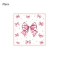 thumbnail image 1 of chaungfeng Pink Bow Party Supplies Disposable Party Decorations, 20pc Napkins for Bridal Shower Birthday Wedding Valentine's Day, 1 of 6