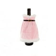 thumbnail image 1 of chaungfeng Pink Skirt Shape Bottle Cover, Fur Wine Bottle Costume, for Christmas Table Decor, Holiday Gift, Festive Party, 9.5"x9.5", 1 of 6