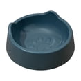 thumbnail image 1 of chaungfeng Plastic Cat Bowls with Paw Pattern, Dog Food Dish for Large Dogs, Water Bowl for Cats to Protects the Neck, for Small Dog, Fat Faced Cat, Kitten (Blue, 1 Pack), 1 of 7