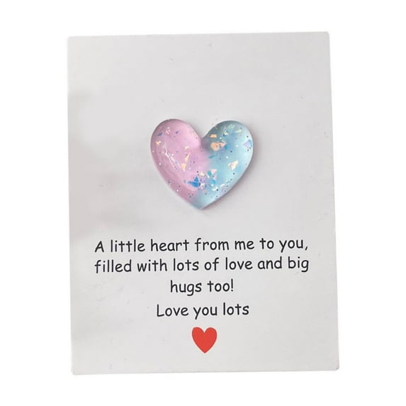 chaungfeng Pocket Hug Heart with Greeting Cards,Long Distance Relationship Gifts,Gifts for Boyfriend Girlfriend,I Love You Gift for Him Her (Blue)