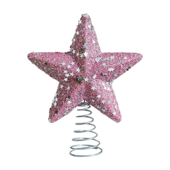 chaungfeng Purple Glitter Foam Ball, Christmas Tree Topper Ornament, for Tree Decoration, Holiday Display, Party Decor
