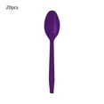 thumbnail image 1 of chaungfeng Purple Plastic Spoons, 20 Pieces Purple Spoons Disposable Utensils Heavy Duty Plastic Cutlery Set Flatware Sets for Party Supplies & Party Tableware 6.7", 1 of 6