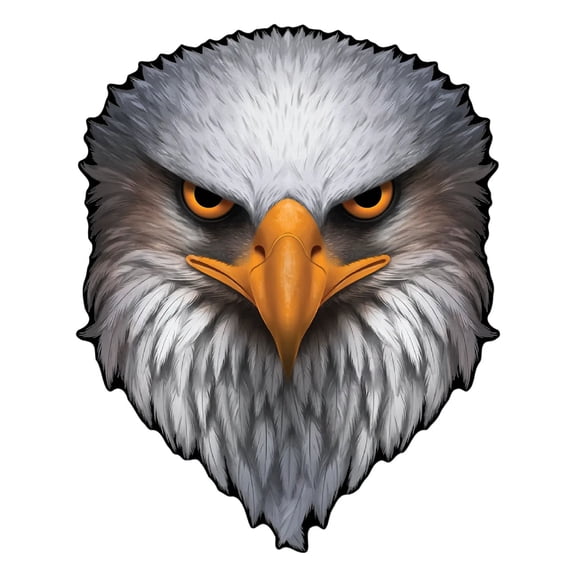 chaungfeng Reflective Eyes Eagle Decal, Patriotic USA Flag Vinyl Sticker, Waterproof & Fade-Resistant for Trucks, Cars, Coolers, Laptops, or Any Clean Smooth Flat Surface, American Pride