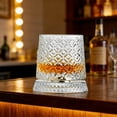 thumbnail image 1 of chaungfeng Rotatable Tumbler Crystal Glass Cups, 360 Degree Rotating Whiskey Glass Set with Spinning Base, Creative Old Fashioned Glasses for Rum, Cocktail, Brandy, Coffee, Milk, 1 of 6