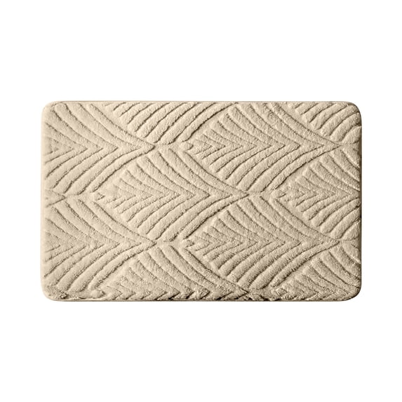 chaungfeng Shu Velvet Entrance Door Mat 31.5x19.7 inch, Extra Soft Absorbent Bath Mat, Non Slip Bathmat for Bathroom Floor, Machine Washable Rugs for Shower Floor