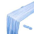 thumbnail image 1 of chaungfeng Sky Blue Cheesecloth Table Runner,35 x 71 inch Gauze Table Runners,Semi Sheer Cheese Cloth Fabric Table Runner for Wedding,Party,Bridal Shower Decoration, 1 of 6