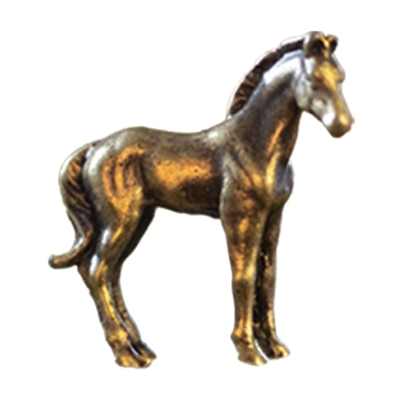 chaungfeng Small Brass Metal Statue Ornament - Animal Figurines Figurine House Desktop Decoration Bronze (Horse(1PC))