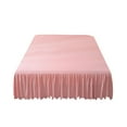 thumbnail image 1 of chaungfeng Solid Color Concise Ruffled Bed Skirt, Luxury Hotel Quality Fabric Bedroom Gathered Ruffled Bedding Bed Skirt, Dirtproof Non-slip Protective Cover Cover 59x78.7 inch, 1 of 6