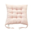 thumbnail image 1 of chaungfeng Solid Color Polyester Chair Cushion with Ties, Ultra Soft Warm Floor Cushion for Reading,Comfortable Square Seat Cushion for Adult 15.7”x15.7”, 1 of 5