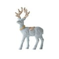 thumbnail image 1 of chaungfeng Sparkling Mini Deer Ornament, Flocked Glitter Design, for Desktop Display, Photo Prop, Christmas Gift, 5x2x8 Inches, 1 of 8