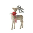 thumbnail image 1 of chaungfeng Sparkling Mini Deer Ornament, Flocked Glitter Design, for Desktop Display, Photo Prop, Christmas Gift, 5x2x8 Inches, 1 of 7