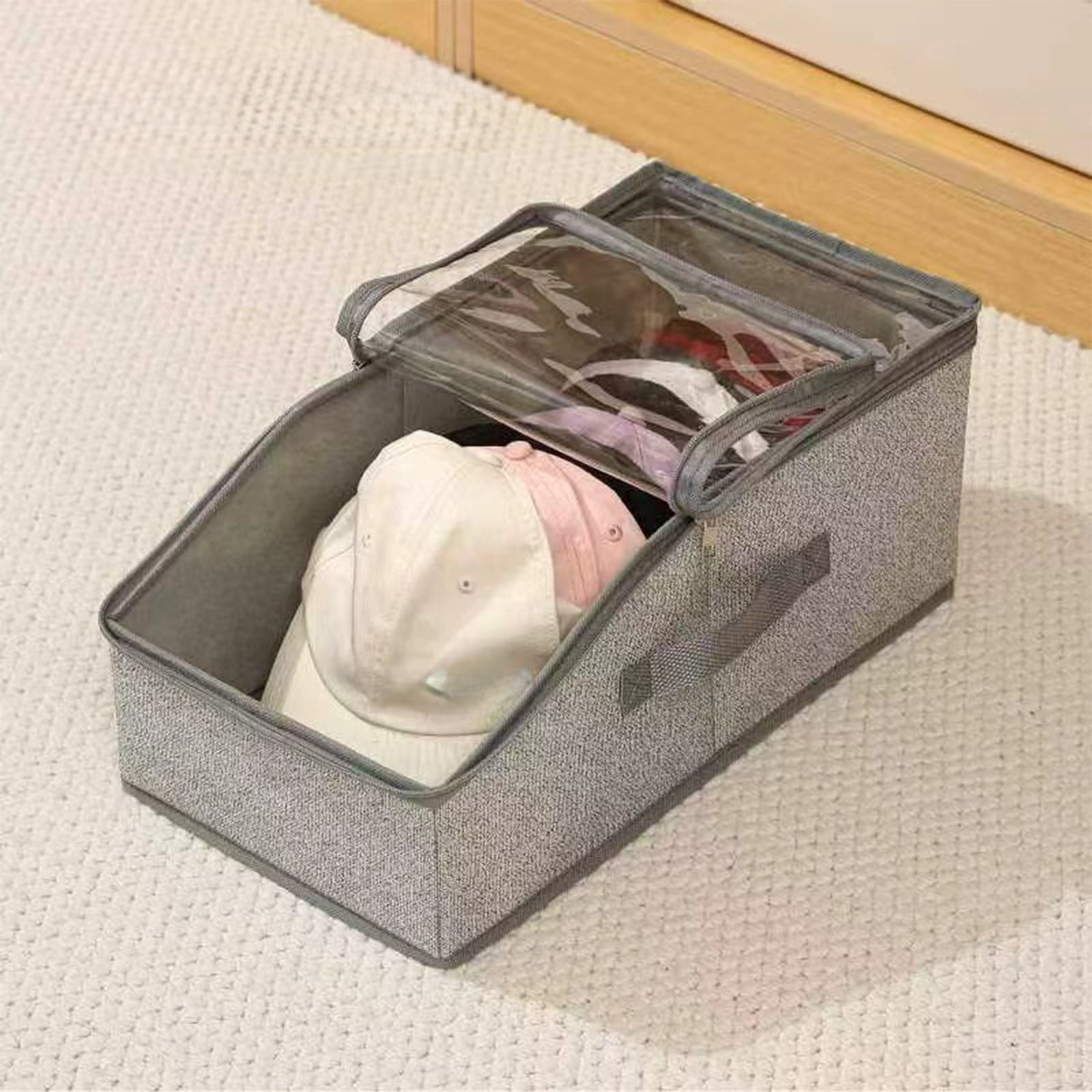 Hubcap Storage Box chaungfeng Stackable Baseball Cap Storage Box, 1 Closets Hat Storage ...