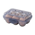 thumbnail image 1 of chaungfeng Stackable Egg Storage Box, Food Grade Slot Clear Plastic Storage Container Lid Shockproof Holder for Camping and Picnic, Portable Refrigerator Organizer, Keeps Fresh and Safe, 1 of 5