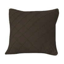 chaungfeng Throw Pillow Cover with Pillow Insert 16.53x16.53 Inch, Pleated Decorative Soild Square Cushion Case, Soft Velvet Textured Pillowcase for Living Room Bedroom and Outdoor Use