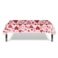 thumbnail image 1 of chaungfeng Valentines Tablecloth - Red Heart Valentines Table Cloth, Disposable Rectangle Valentine Table Cover for Valentine's Table Decorations and Party Decor, 87 x 54 Inch, 1 of 5