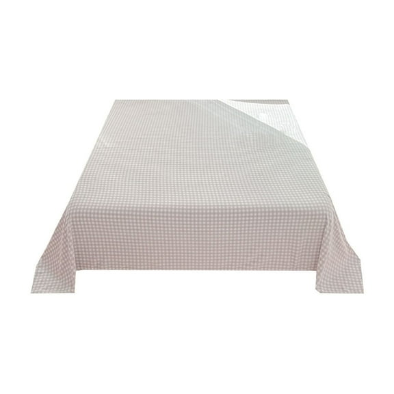 chaungfeng Velvet Flannel Sheet, Traditional Checkered Pattern Countryside Picnic Theme Old Fashioned Retro, Soft Comfortable Top Sheet Decorative Bedding 1 Piece, (63"x90.6")