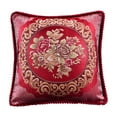 thumbnail image 1 of chaungfeng Vintage Euro Classic EmbossFlower Pillows Covers 18.9"x18.9",Embroidered Sofa Upholstery Cushion Cover, Car Office Bedrooms Home Backrests Pillowcases, 1 of 6