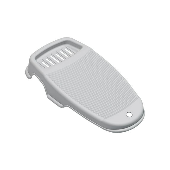 chaungfeng Wash Board for Hand Washing Clothes, Portable Washing Boards with Soap Holder and Non-slip Base, Large Washboard for Laundry, Kitchen Sink 9.25"x17.32" (Grey)