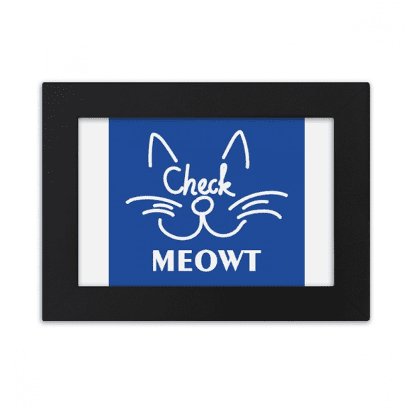 check cat fbeard art deco fashion desktop photo frame ornaments picture art painting