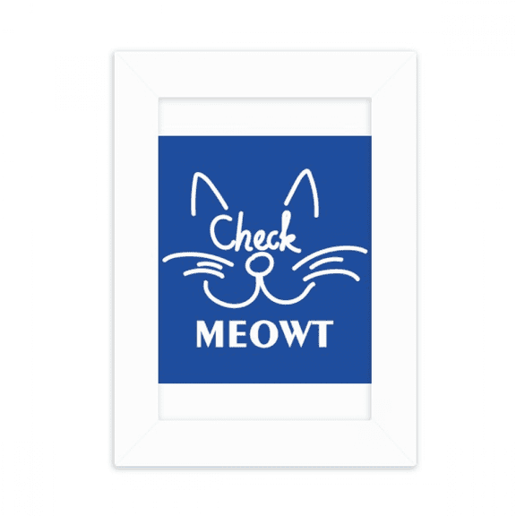 check cat fbeard art deco fashion desktop photo frame picture display decoration art painting