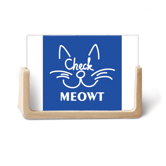 check cat fbeard art deco fashion photo wooden photo frame tabletop display