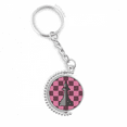 thumbnail image 1 of checkerboard bishop white word chess rotatable keyholder disc accessories chain clip, 1 of 3