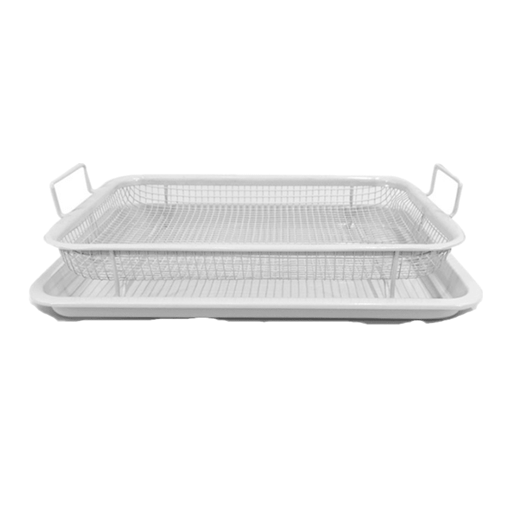 cheefull Air Fryer Baskets for Oven, 18/8 Stainless Steel Oven Air Fryer Basket, Crisper Tray