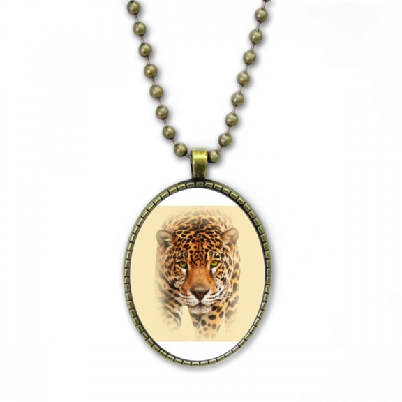 cheetah near fierce fart deco fashion necklace vintage chain bead pendant jewelry collection