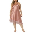 thumbnail image 1 of INSPIRE CHIC Women's Satin Nightgown Lounge Sleepwear Cami Dress with Tassel Pajama Dress L Lotus Pink, 1 of 5