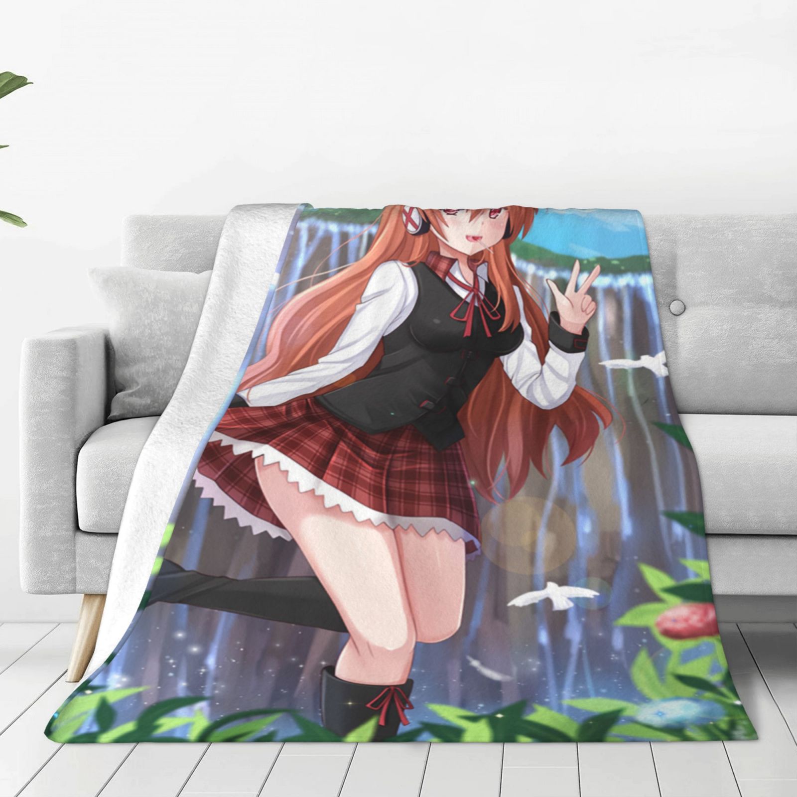 chelsea anime Soft Cozy Fleece Throw Blanket Plush Lightweight Warm