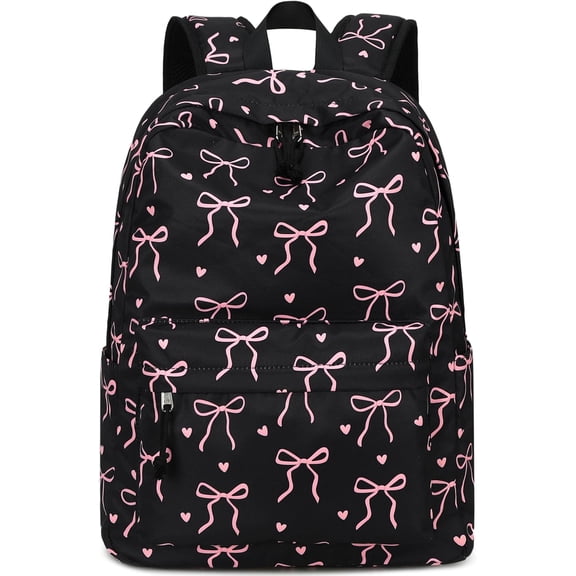 chencehns 17 Inch Waterproof and Lightweight Laptop Backpack for Teenagers on Study Trips Gift with bow Tie.