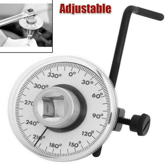 chengsi 1/2\\\ Drive Torque Angle Gauge Meter 0-Degrees Measurer-Tools Wrench