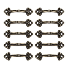 chengsi 10PCS Antique Drawer Handle Cabinet Pulls Handle Jewelry Box Small Kitchen Cupboard Knob Furniture Drawer Hardware Accessories