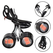 chengsi 2PCS Motorcycle Eagle Eye Led Lights 12v Super Bright Spotlight Driving Lamp Fog Lamp Motorcycle Reverse Brake Light