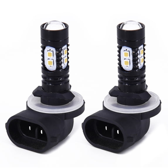chengsi 2pcs 50W 6500K White 881 862 886 889 894 896 898 LED Replacement Bulbs For Car Fog Lights Daytime Running Lights 12V