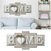 chengsi 5Pcs Unframed Modern Wall Art Painting Print Set Canva Picture Home Room Decor