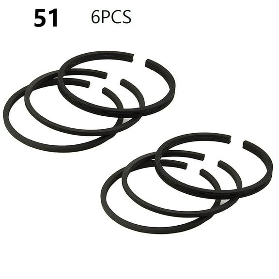 chengsi 6pcs 50 48 51 55 Types Air Compressor Piston Ring Kit Oil Ring Air Pump For Motorcycle Engine Power Tool Accessories
