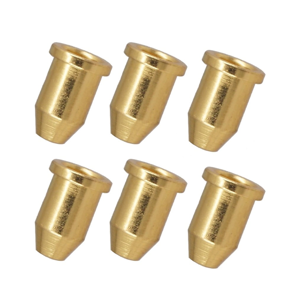 chengsi 6pcs Guitar String Mounting ferrules Wire Cases Electric Guitar ...