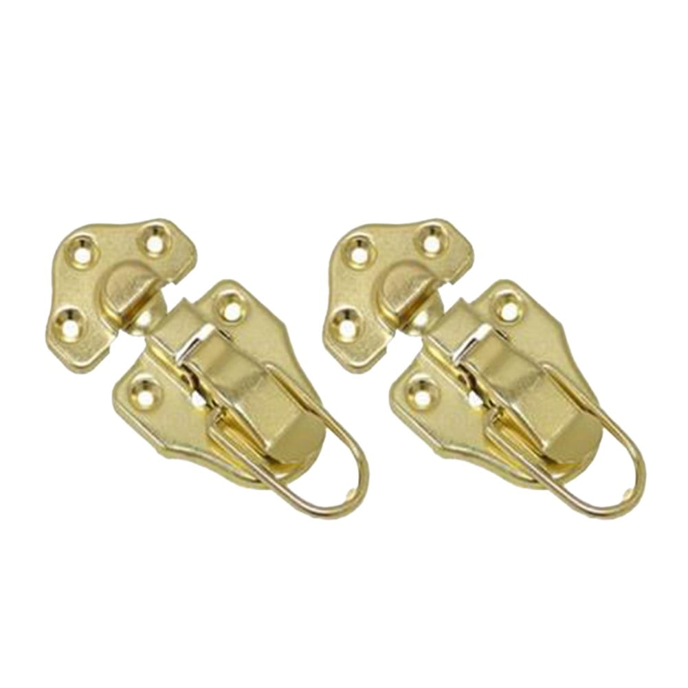 Antique Duckbill Switch Latch – 2-Pack Retro Iron Buckle For Wood Boxes, Jewelry Cases & Cabinets, Vintage Hardware With Screws (Silver, Gold, Bronze, Red Bronze Options)